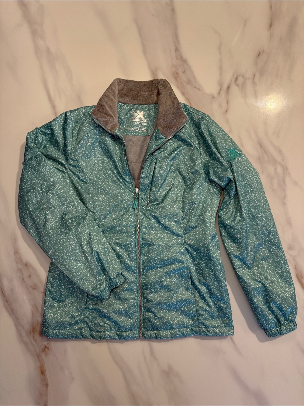 Zeroxposur Women’s Lightweight Jacket Coat Small Aqua Teal Green White